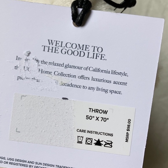 UGG Bedding Ugg Coastline Plush Throw Blanket Poshmark